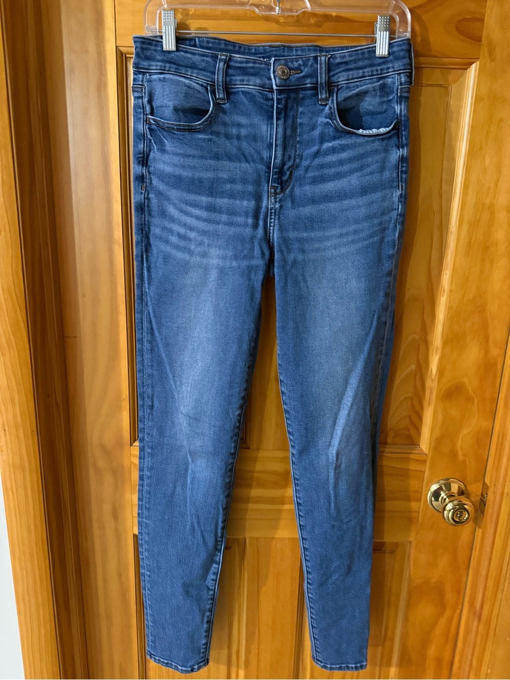 American Eagle Women's Blue Slim Fit Jeans
